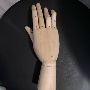 Natural Wood Articulated Hand Model